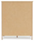 Cadmori Queen Upholstered Panel Bed with Mirrored Dresser, Chest and Nightstand