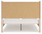 Cadmori Queen Upholstered Panel Bed with Mirrored Dresser, Chest and Nightstand