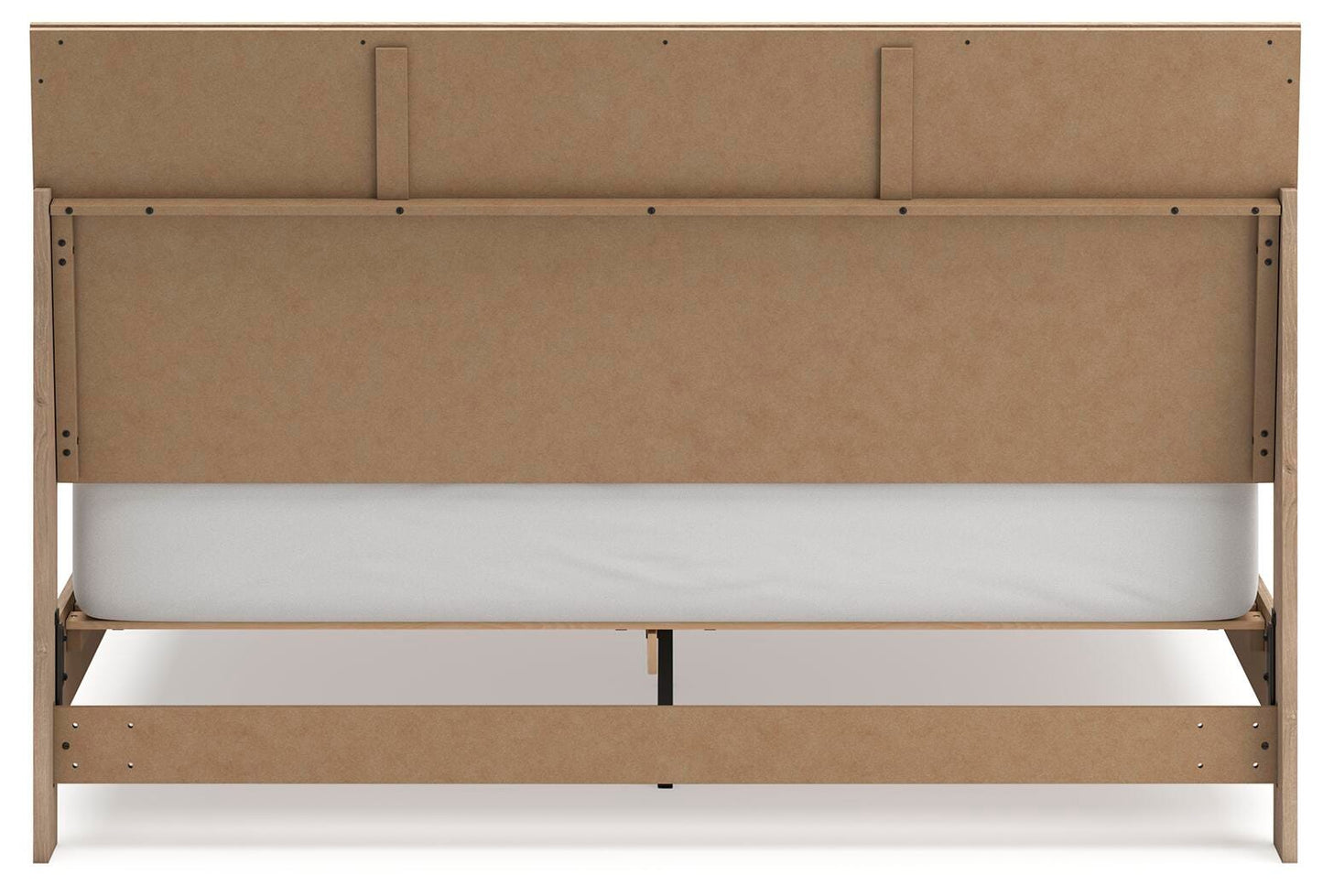 Cielden King Panel Bed with Mirrored Dresser, Chest and Nightstand