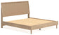 Cielden King Panel Bed with Mirrored Dresser