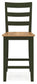 Gesthaven Counter Height Dining Table and 2 Barstools