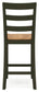 Gesthaven Counter Height Dining Table and 2 Barstools