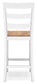 Gesthaven Counter Height Dining Table and 2 Barstools