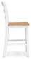 Gesthaven Counter Height Dining Table and 2 Barstools