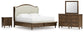 Sturlayne King Upholstered Panel Bed, Dresser, Mirror and Nightstand