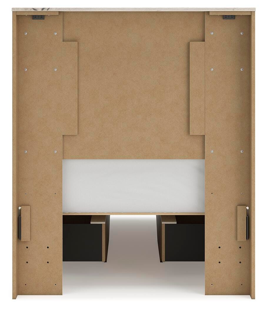 Lawroy Twin Panel Bed with Storage, Dresser, Mirror, Chest and Nightstand