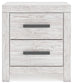 Cayboni King Panel Bed with Mirrored Dresser and Nightstand