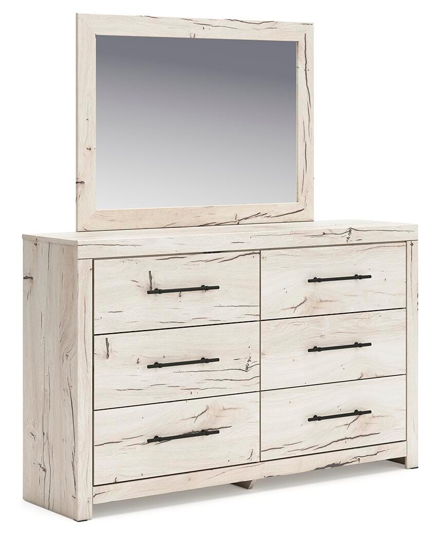 Lawroy King Panel Headboard, Dresser, Mirror and Nightstand