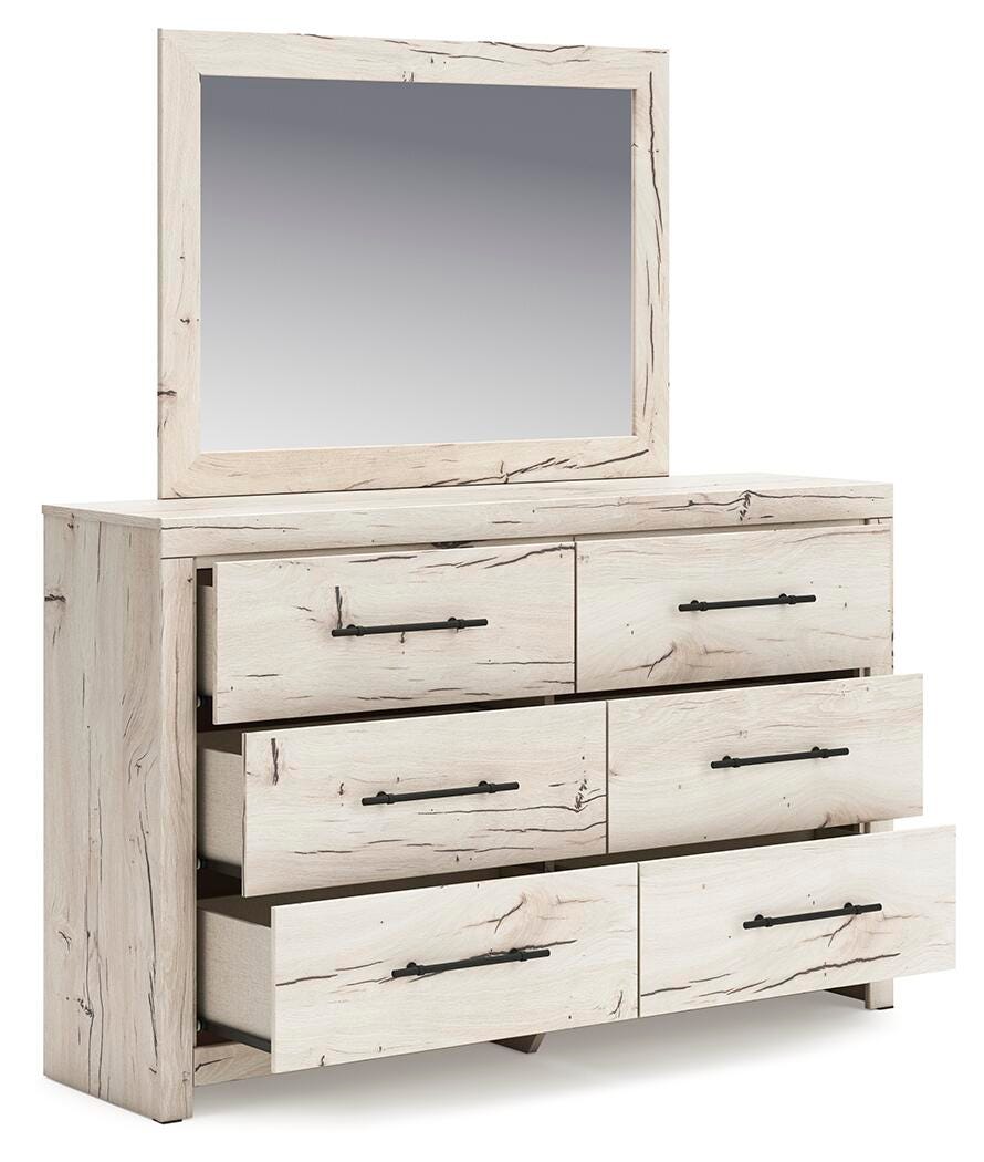 Lawroy Queen Panel Headboard, Dresser, Mirror, Chest and Nightstand