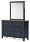 Landocken Queen Panel Headboard, Dresser, Mirror, Chest and Nightstand
