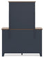 Landocken Full Panel Headboard, Dresser and Mirror