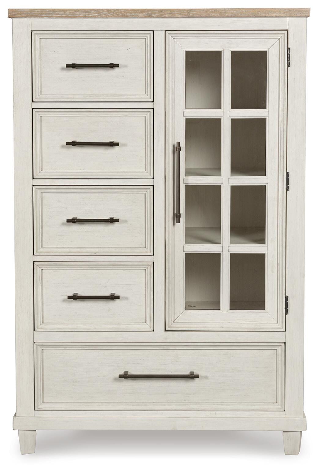 Shaybrock King Panel Bed, Dresser, Mirror, Chest and Nightstand