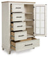Shaybrock King Panel Bed, Dresser, Mirror, Chest and Nightstand