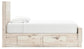 Lawroy Twin Panel Bed with Storage, Dresser and Mirror