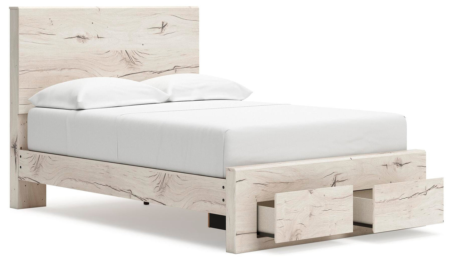 Lawroy Full Panel Storage Bed, Dresser, Mirror, Chest and Nightstand