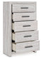 Cayboni King Panel Bed, Dresser, Mirror, Chest and Nightstand