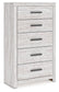 Cayboni Twin Panel Bed, Dresser, Mirror, Chest and Nightstand