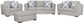 Evansley Sofa, Loveseat, Chair and Ottoman