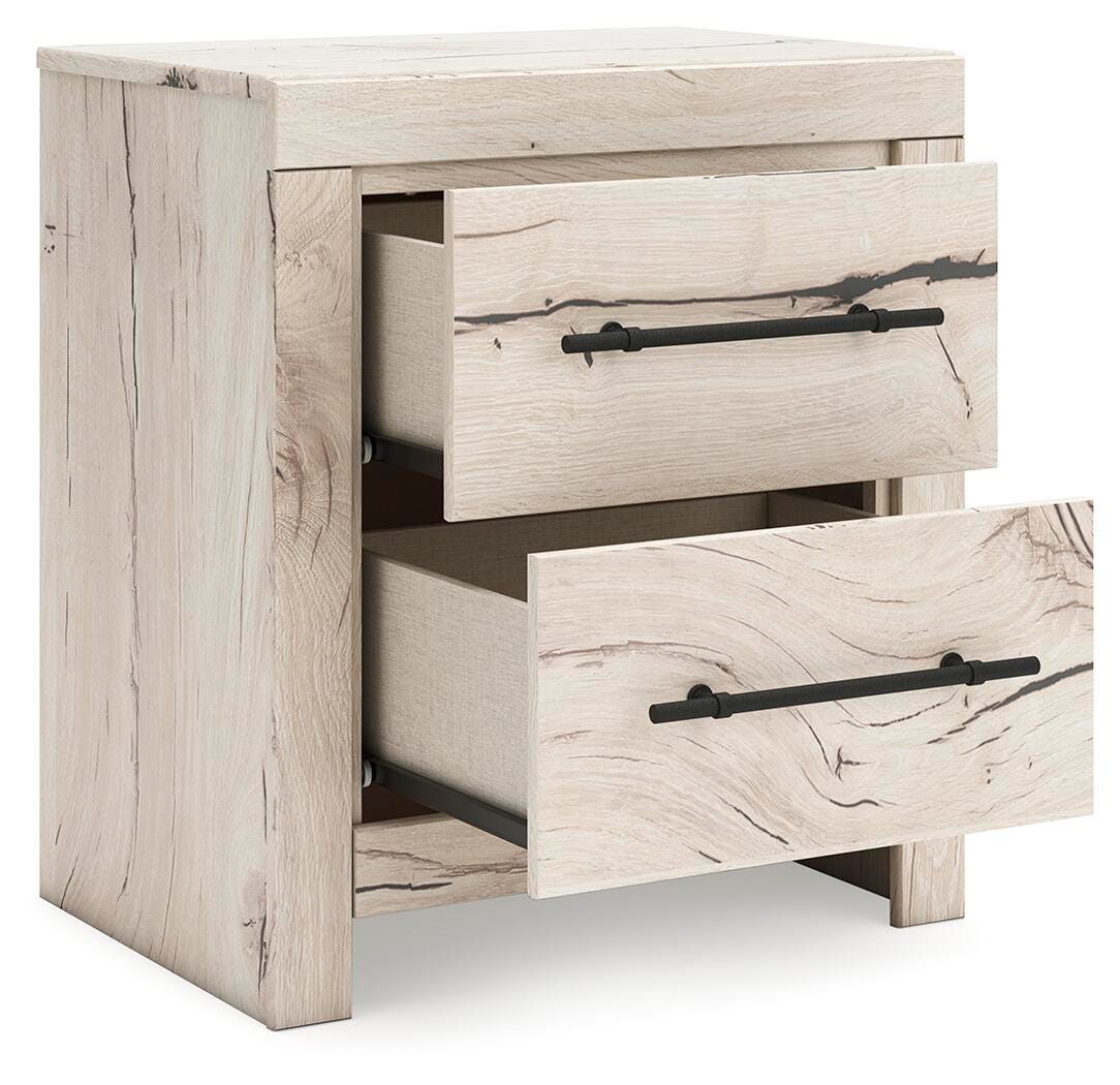 Lawroy King Panel Bed with Storage, Dresser, Mirror, Chest and Nightstand