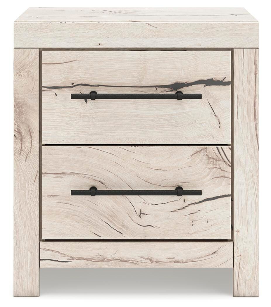 Lawroy King Panel Bed with Storage, Dresser, Mirror and Nightstand