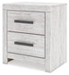 Cayboni Twin Panel Bed with Mirrored Dresser and Nightstand