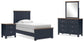 Landocken Twin Panel Bed, Dresser, Mirror and Nightstand