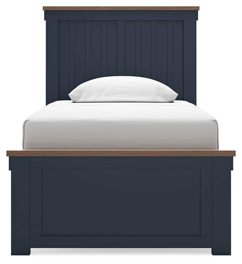 Landocken Twin Panel Bed, Dresser, Mirror and Nightstand