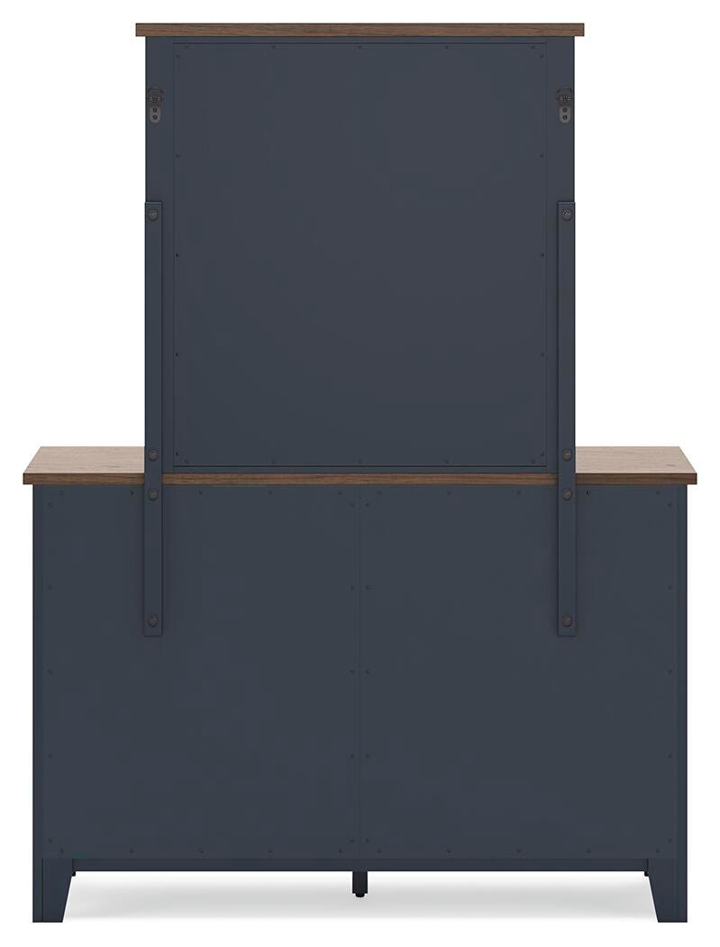 Landocken Twin Panel Bed, Dresser and Mirror