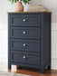 Landocken Full Panel Bed, Dresser, Mirror, Chest and Nightstand