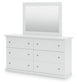 Bostwick Shoals Twin Panel Bed, Dresser and Mirror