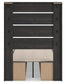 Hollivern Twin Panel Bed with Storage, Dresser, Mirror, Chest and Nightstand