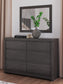 Fraluna Queen Panel Bed, Dresser, Mirror, Chest and Nightstand