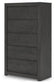 Fraluna King Panel Bed, Dresser, Mirror, Chest and Nightstand