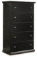 Maribel Full Panel Bed, Dresser, Mirror, Chest and Nightstand
