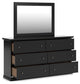 Maribel Twin Panel Bed, Dresser, Mirror and Nightstand