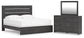 Hollivern King Panel Bed, Dresser and Mirror