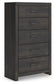 Hollivern Full Panel Storage Bed, Dresser, Mirror, Chest and Nightstand