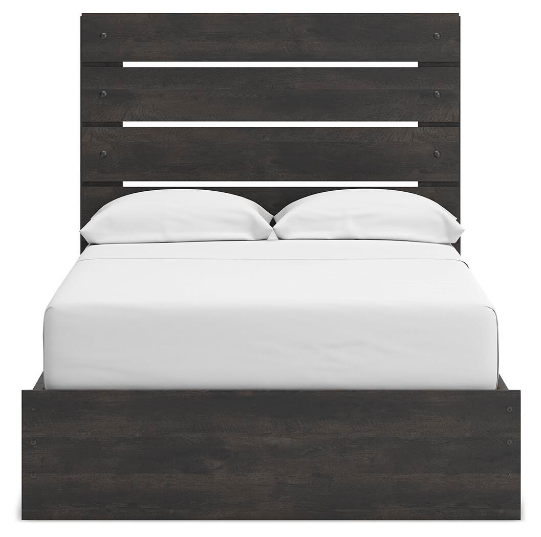 Hollivern Full Panel Storage Bed, Dresser, Mirror, Chest and Nightstand