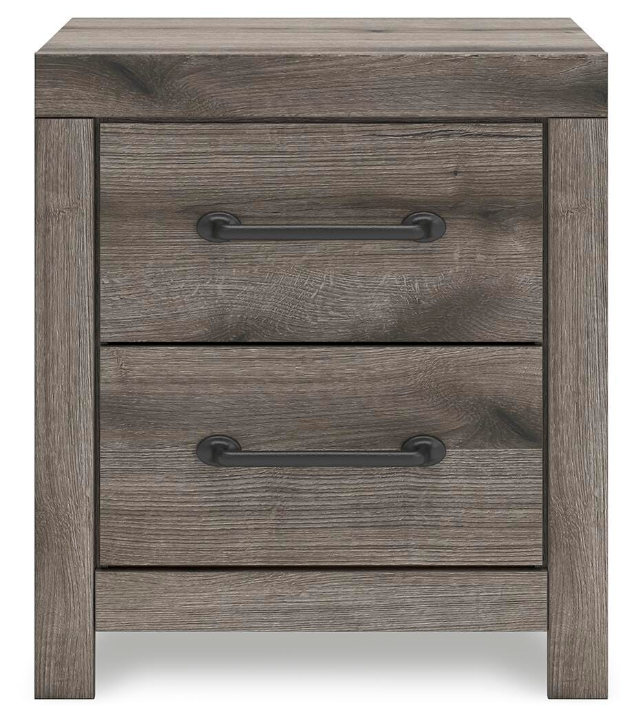 Graystorm Full Panel Storage Bed, Dresser, Mirror and Nightstand