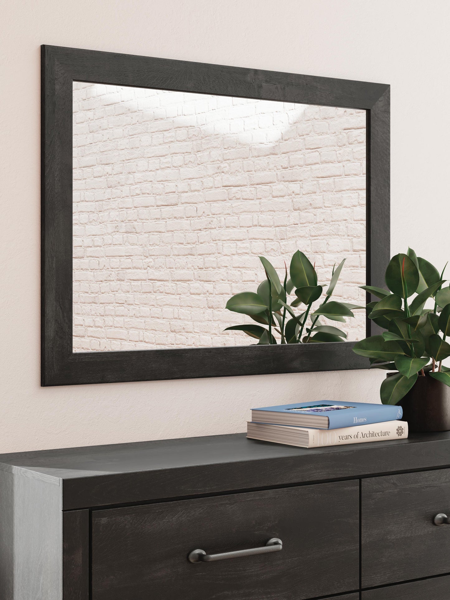Hollivern Full Panel Bed with Storage, Dresser, Mirror and Nightstand