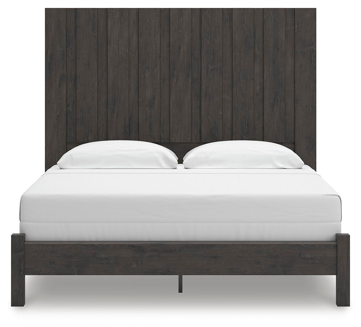 Fraluna King Panel Bed, Dresser, Mirror and Nightstand