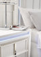 Chalanna King Upholstered Storage Bed, Dresser, Mirror, Chest and Nightstand