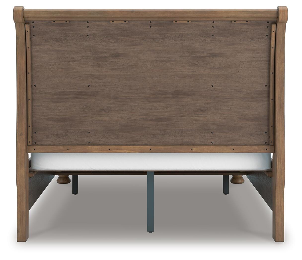 Feddinger Queen Storage Sleigh Bed with Mirrored Dresser, Chest and Nightstand