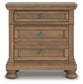 Feddinger California King Panel Bed with Mirrored Dresser, Chest and Nightstand
