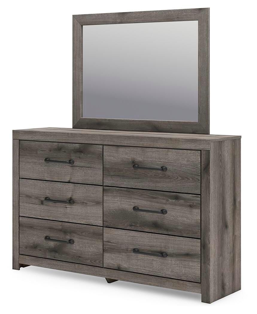 Graystorm Twin Panel Storage Bed, Dresser, Mirror, Chest and Nightstand