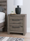Graystorm Twin Panel Storage Bed, Dresser, Mirror and Nightstand