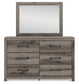 Graystorm Twin Panel Storage Bed, Dresser and Mirror