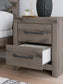 Graystorm Full Panel Bed with Storage, Dresser, Mirror and Nightstand