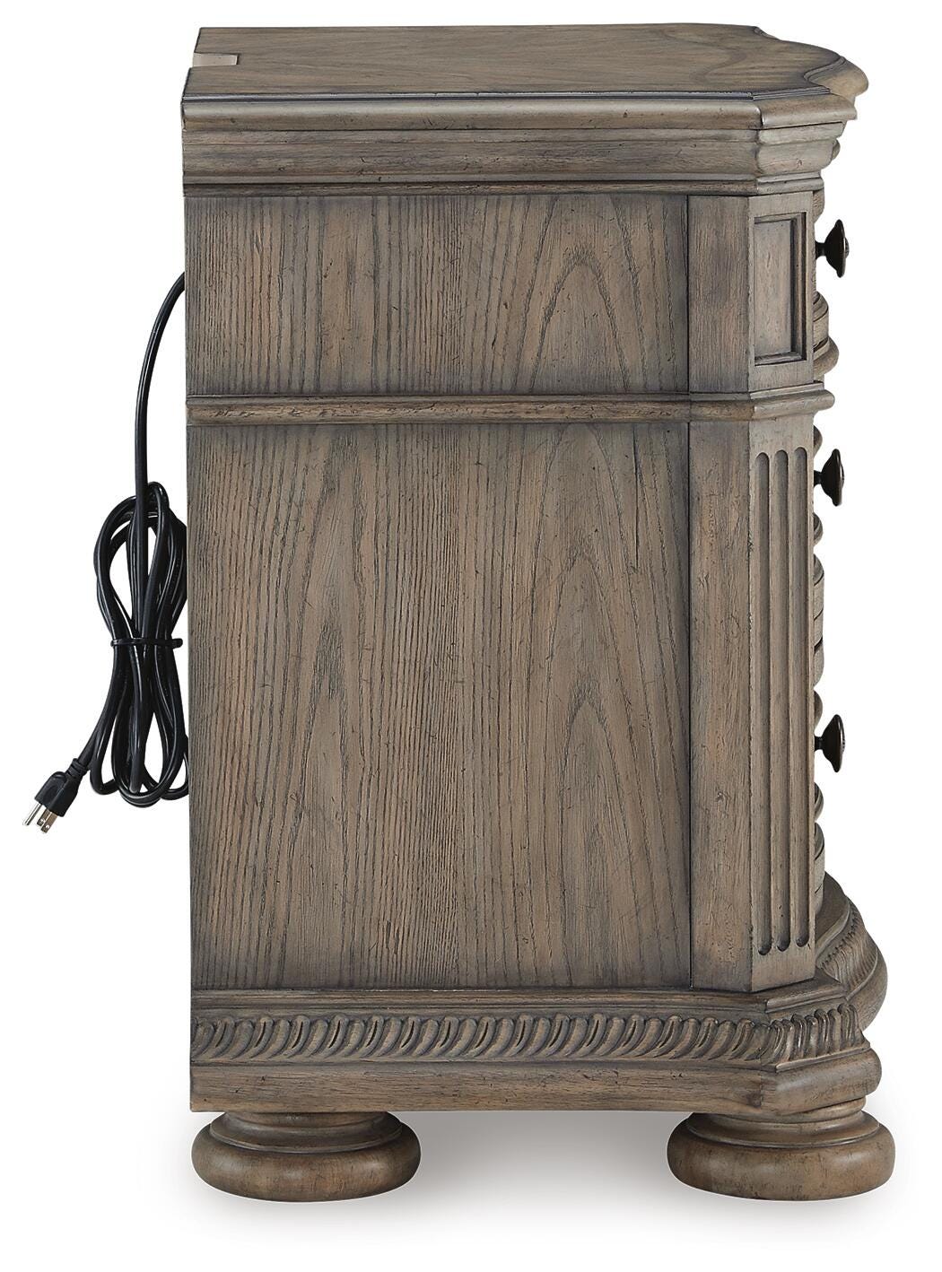 Ardenfield California King Upholstered Sleigh Bed, Dresser, Mirror and Nightstand