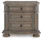 Ardenfield California King Upholstered Sleigh Bed, Dresser, Mirror, Chest and Nightstand